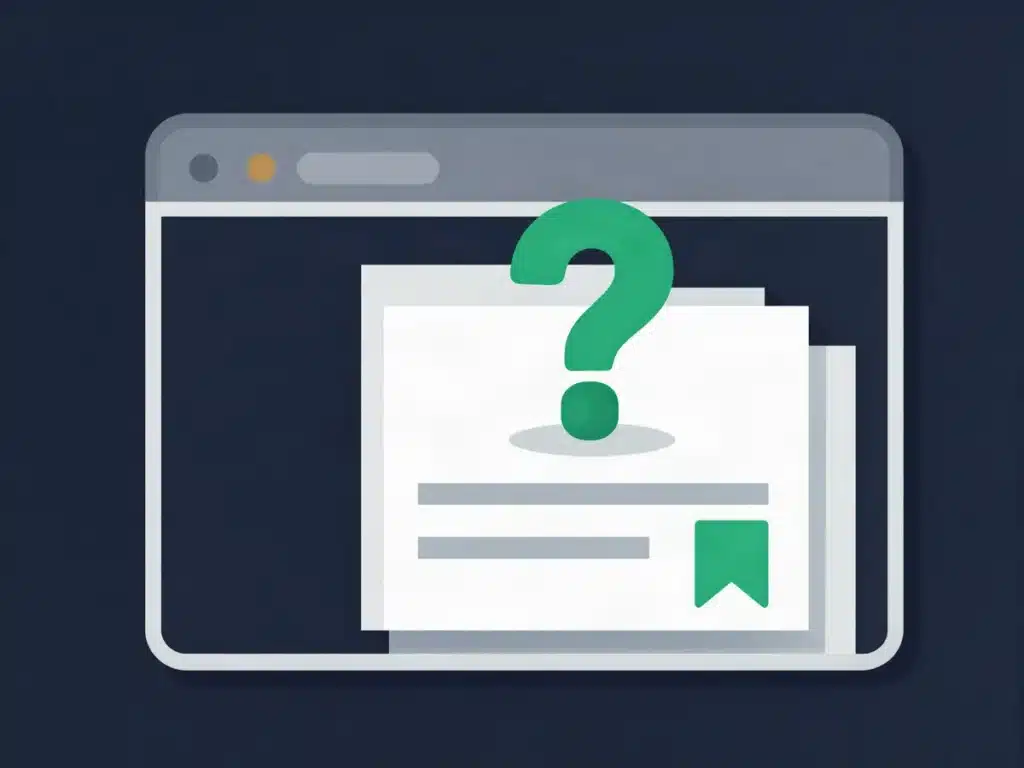 A browser window showing a page with a question mark where the author name would be