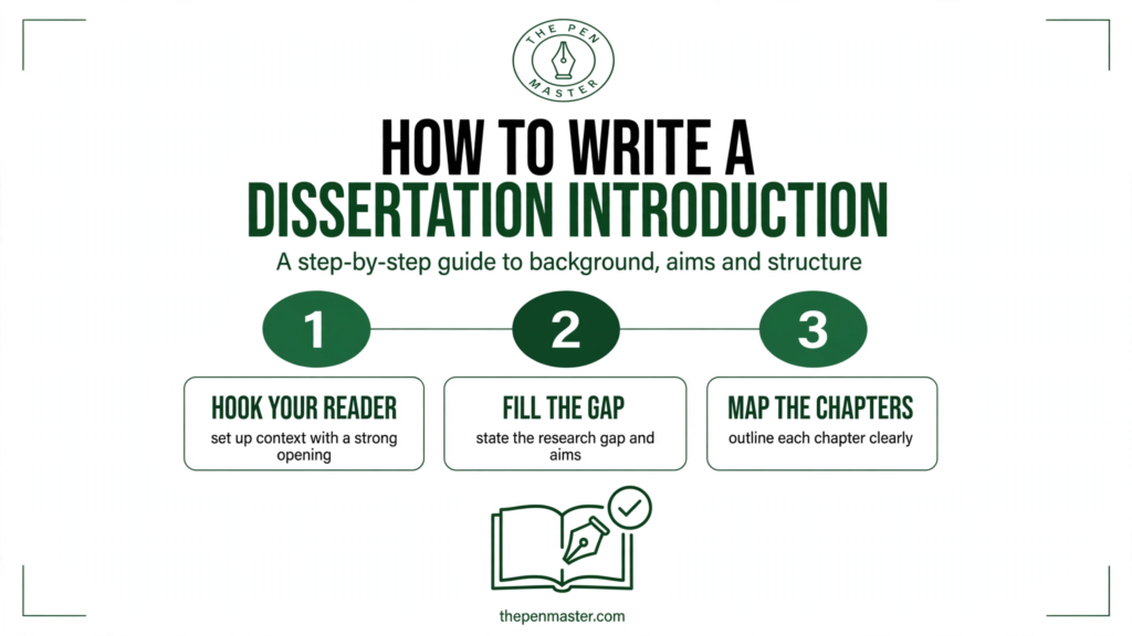 How to Write a Dissertation Introduction — a step-by-step guide to background, aims and structure — The Pen Master
