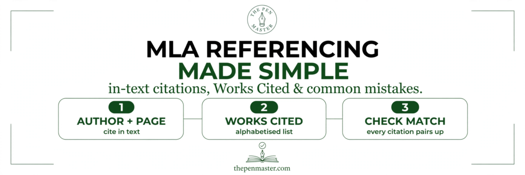 MLA Referencing Made Simple — The Pen Master featured graphic
